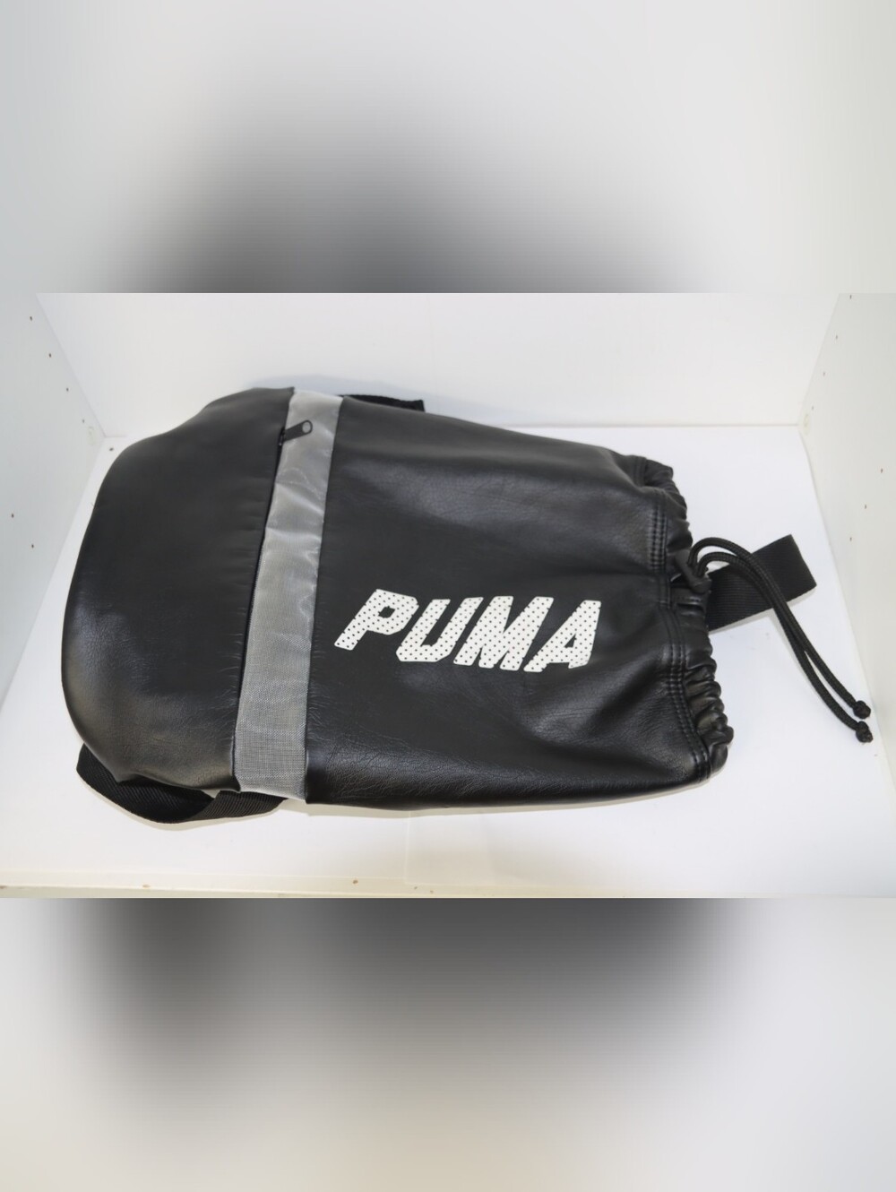 Puma Black Drawstring Sling Backpack